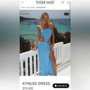 KYNLEE DRESS TIGER MIST
